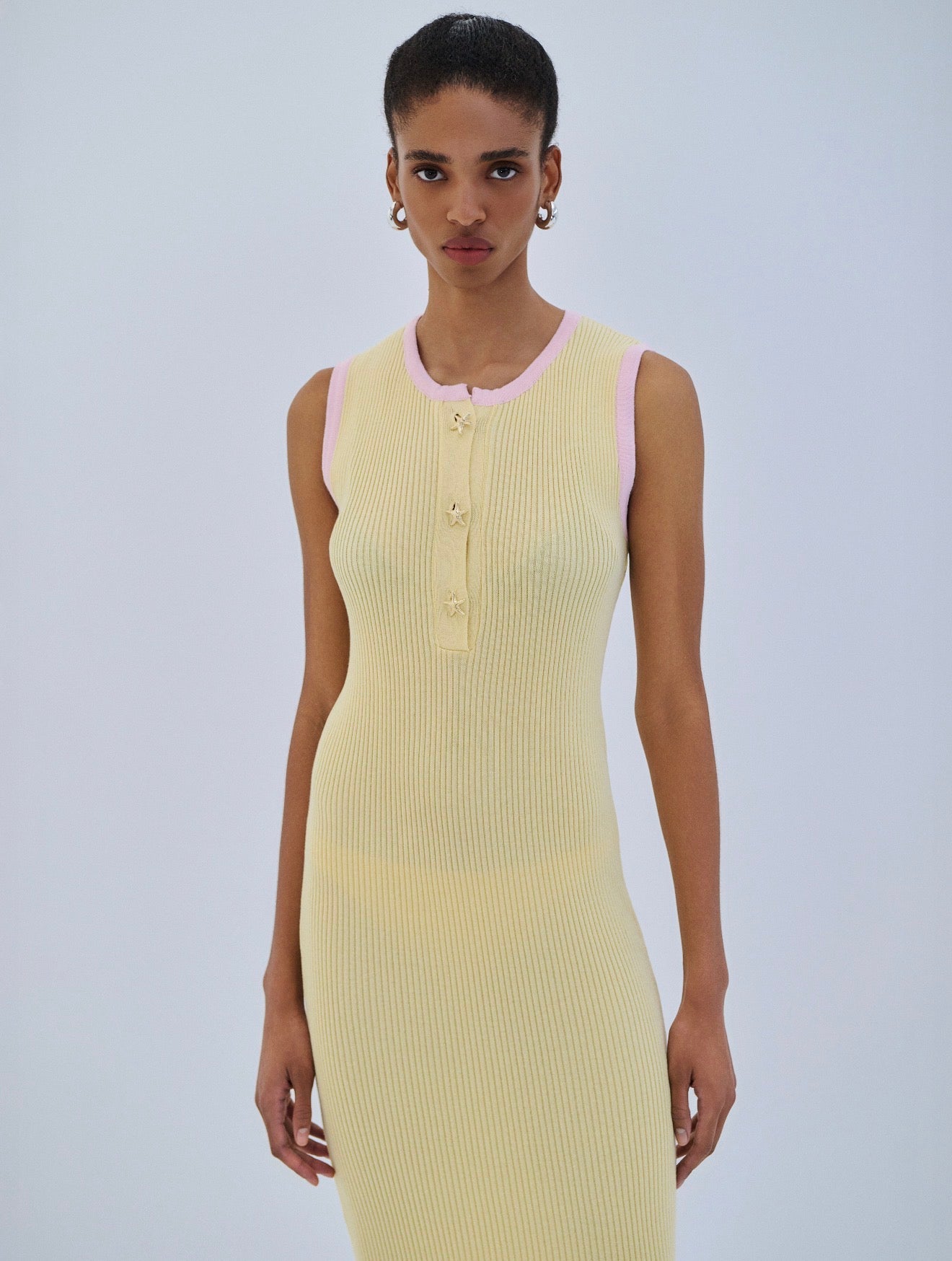 COMBOS DRESS MAXI STARFISH BUTTONS