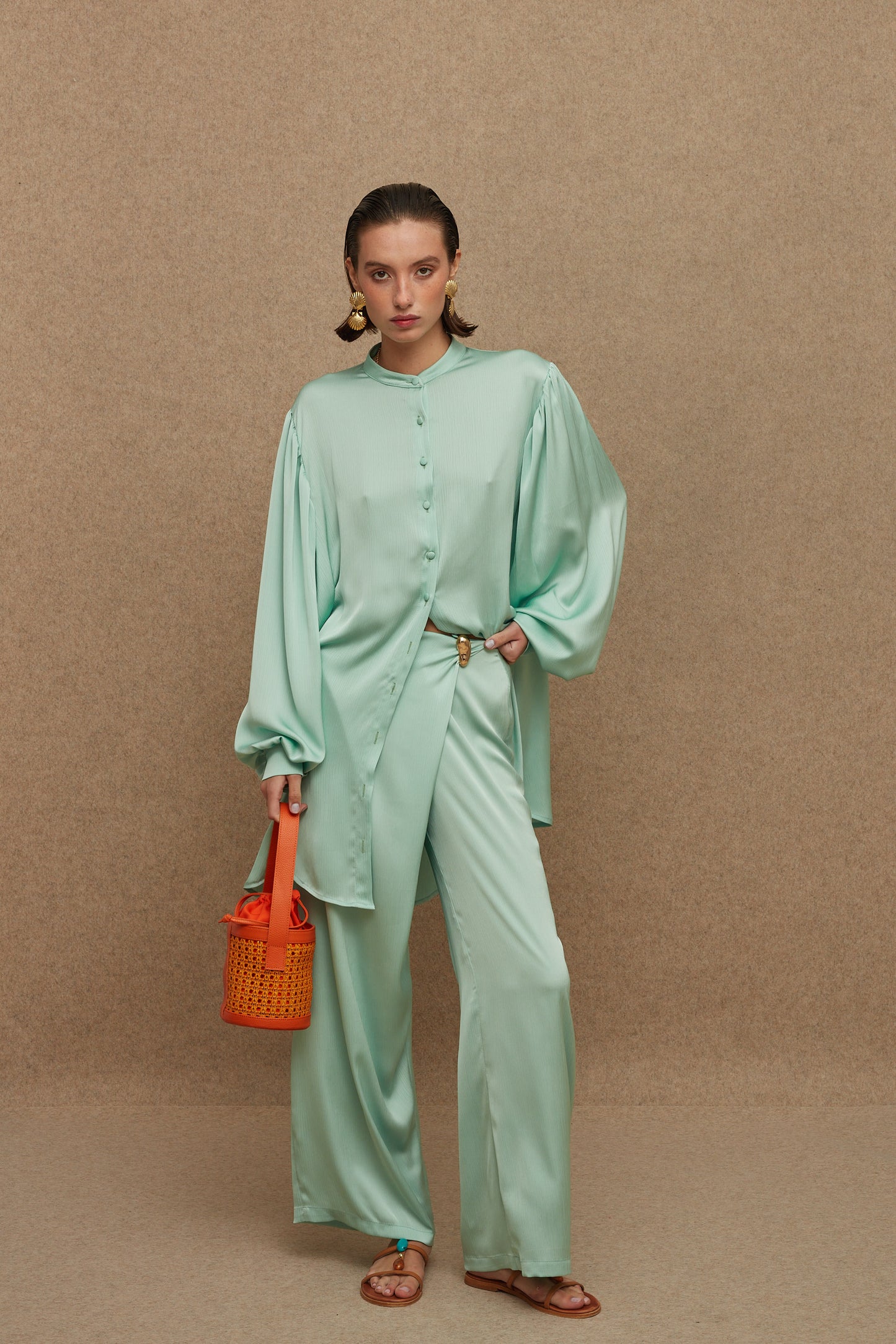 LA CHAINE THE PEARL PANT PISTACHIO