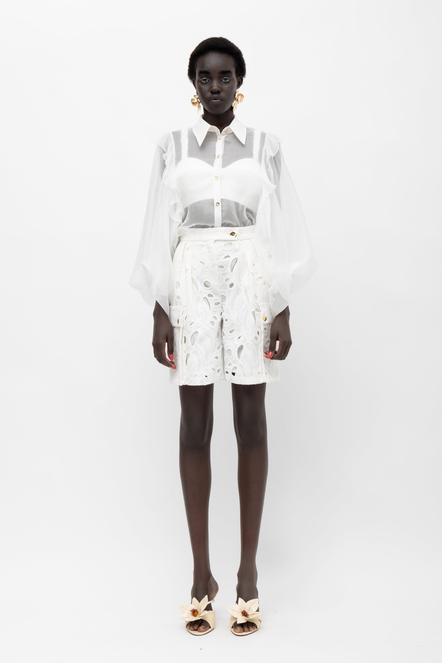 MALLORY IMARA SHORTS WHITE