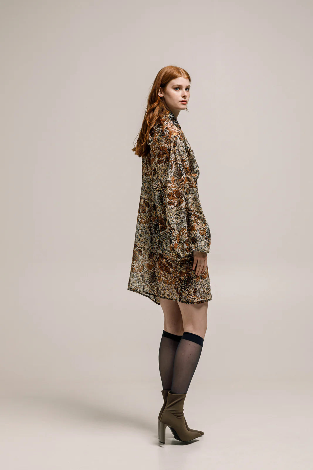 THE JERKINS HALIFA SHIRT PRINTED BROWN