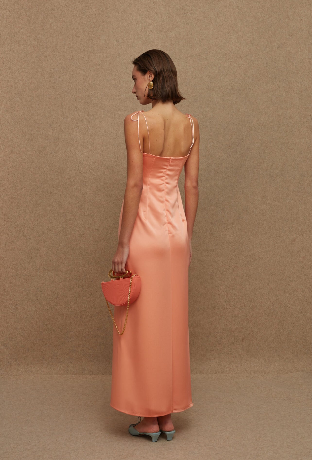 LA CHAINE ERRICA DRESS PEACH