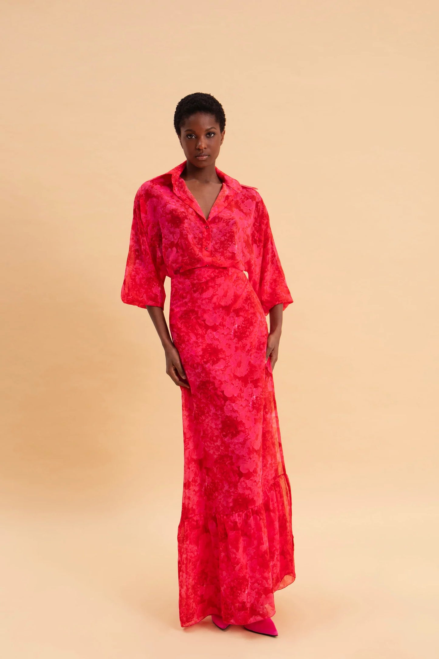 EVELEYA RUBY ROSE WRAP MAXI SKIRT