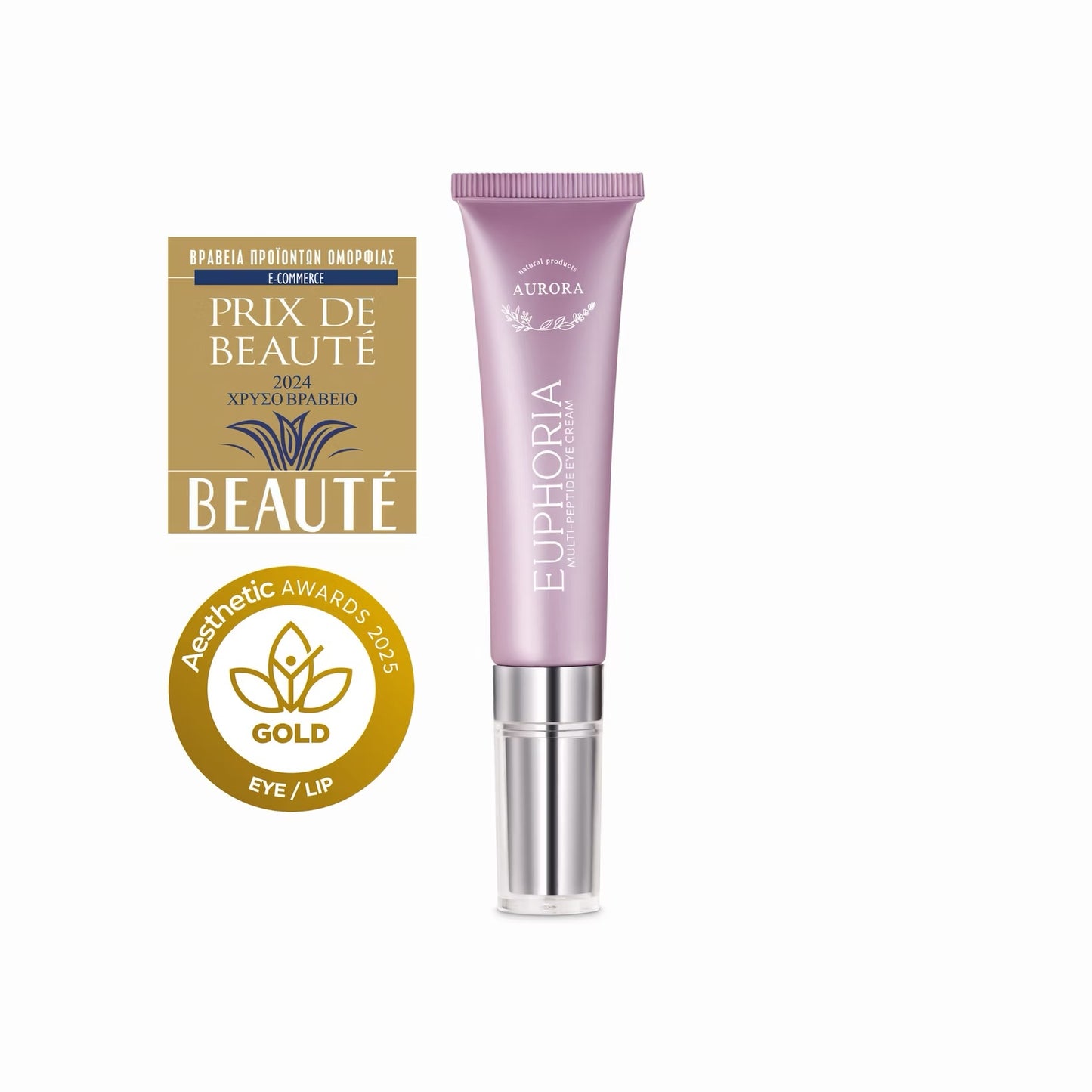 EUPHORIA MULTI-PEPTIDE EYE CREAM, 20ML AURORA NATURAL COSMETICS