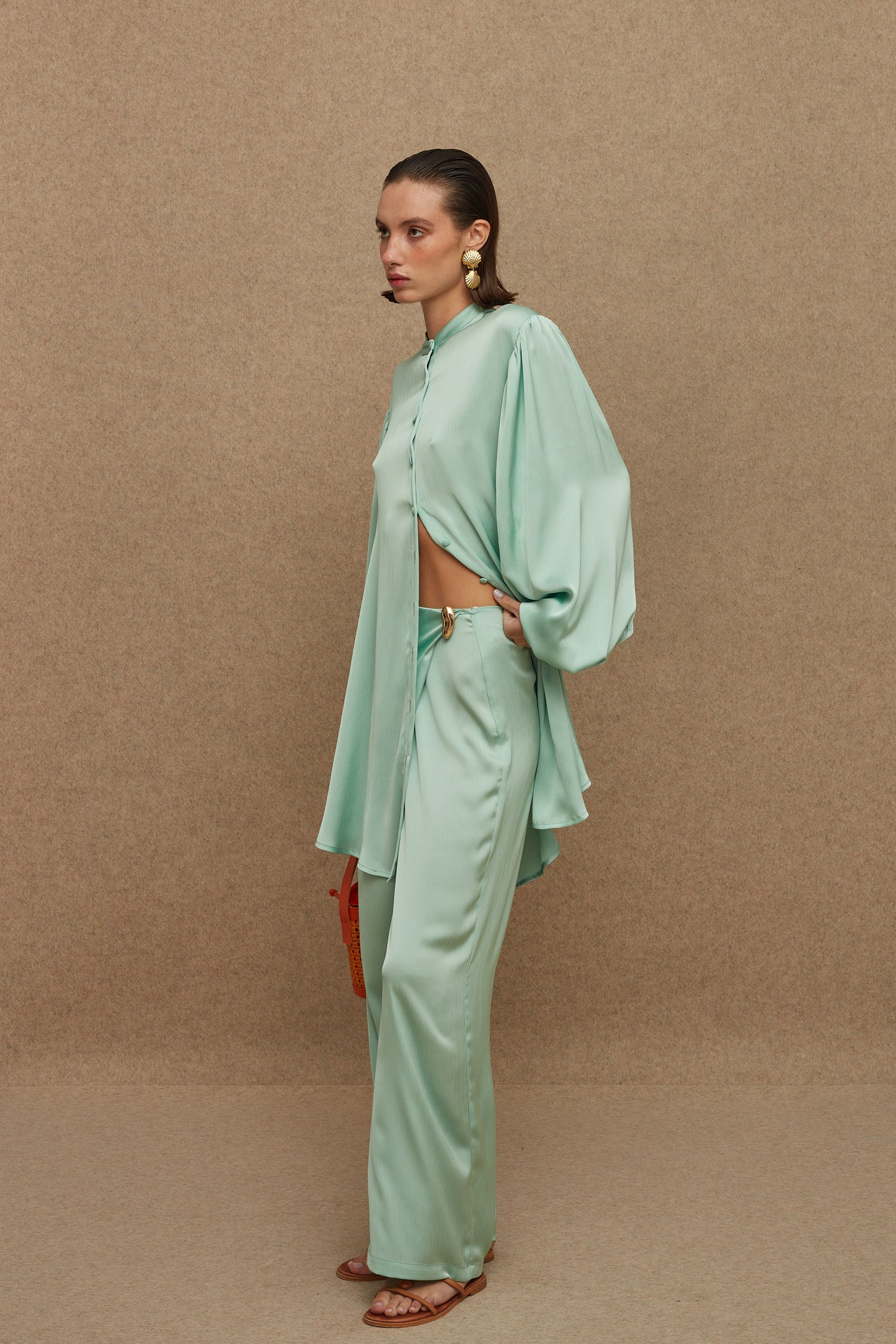 LA CHAINE THE PEARL PANT PISTACHIO