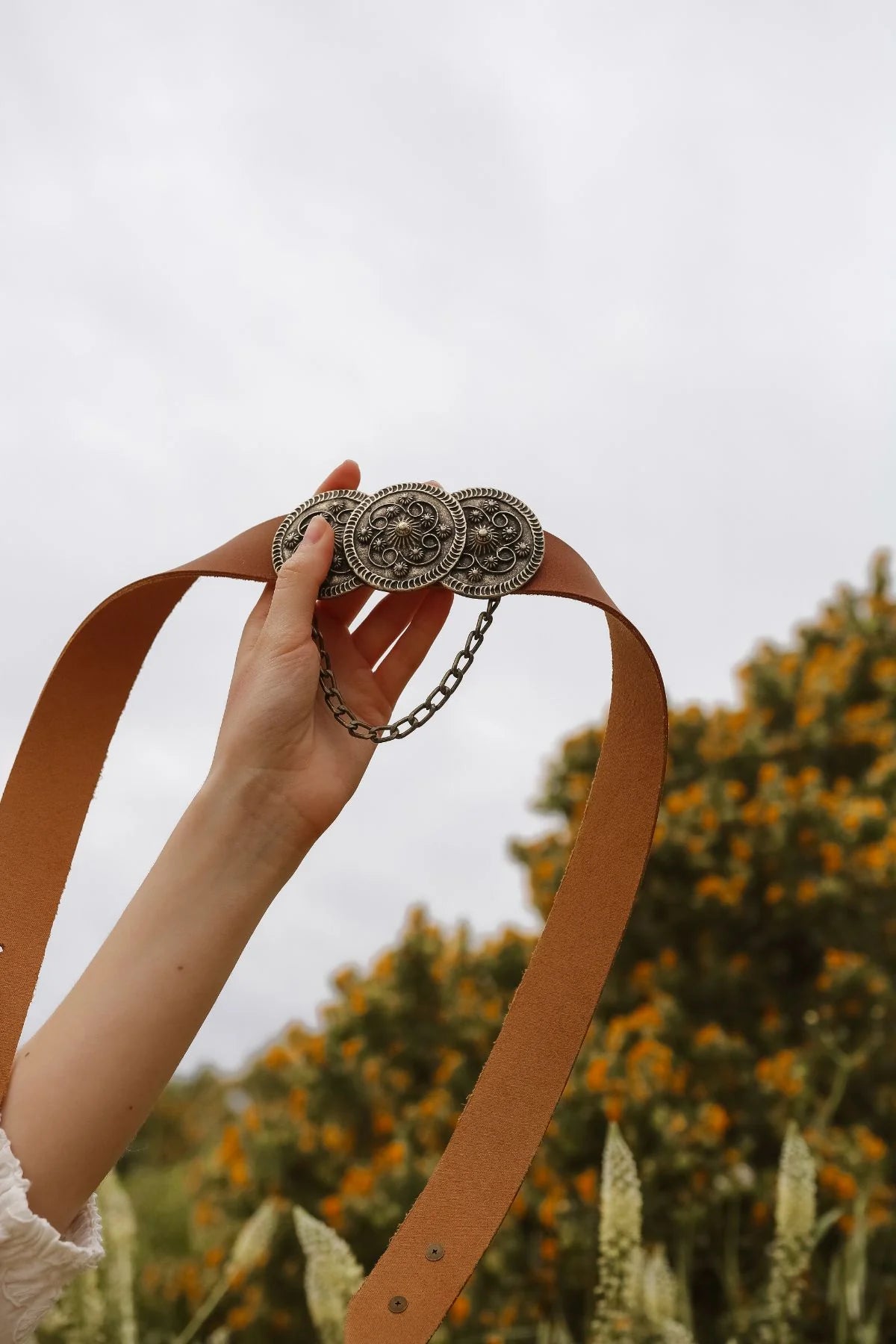 BONENDIS ISABEL LEATHER BELT TABAC