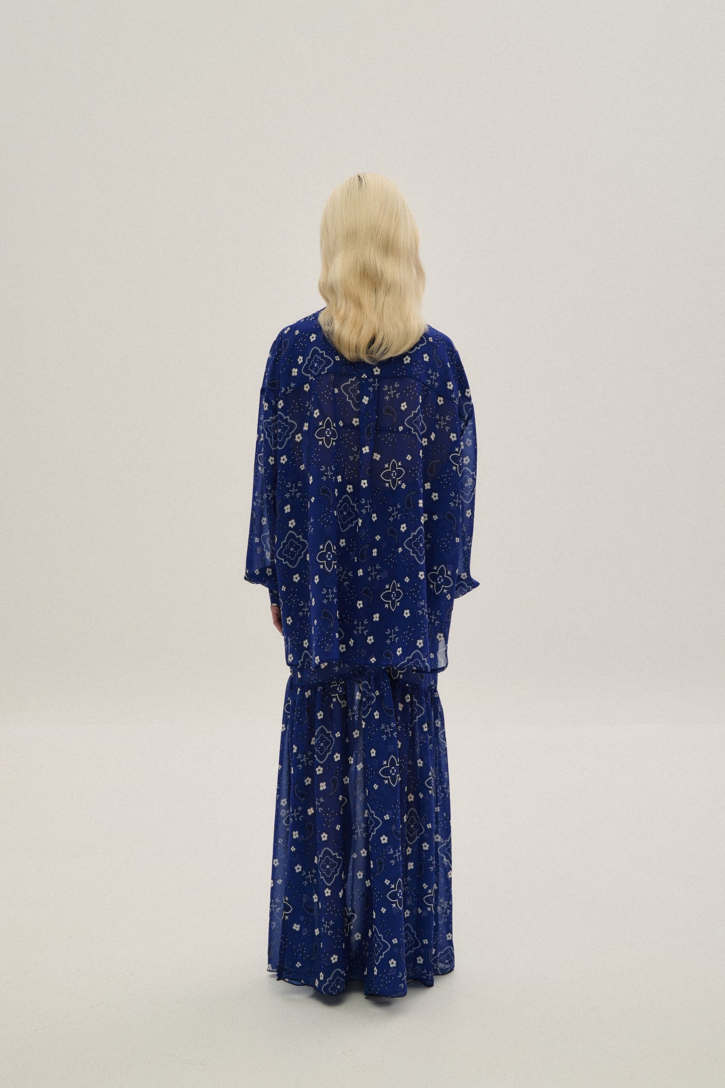 COMBOS LONG SKIRT BLUE