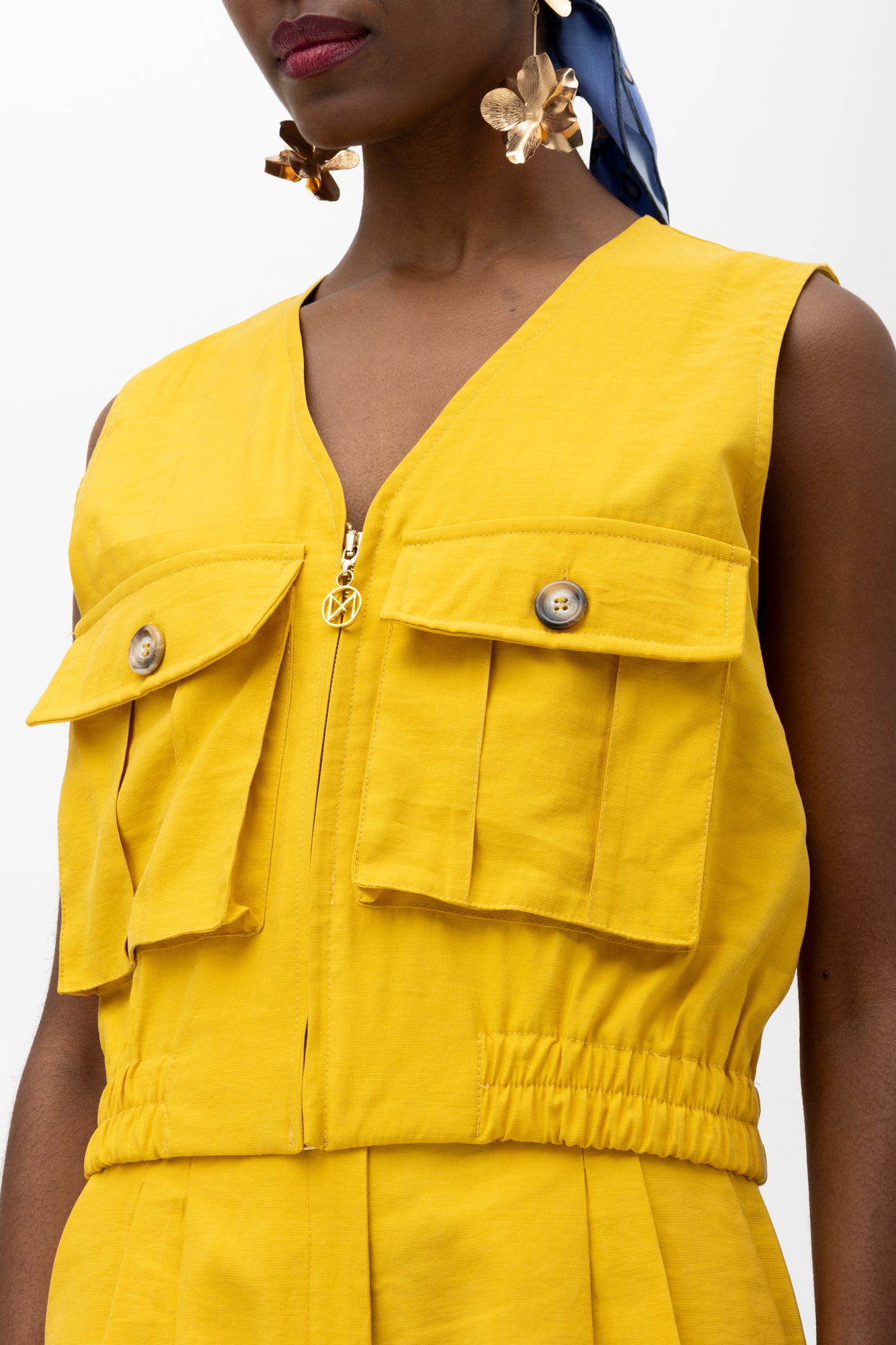 MALLORY NIA VEST YELLOW