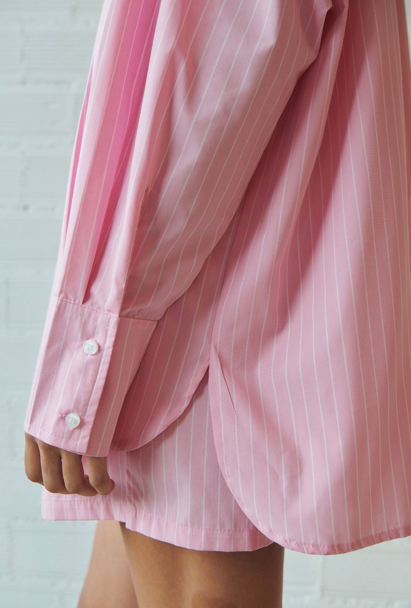 COMBOS SHIRT STRIPED BABY PINK