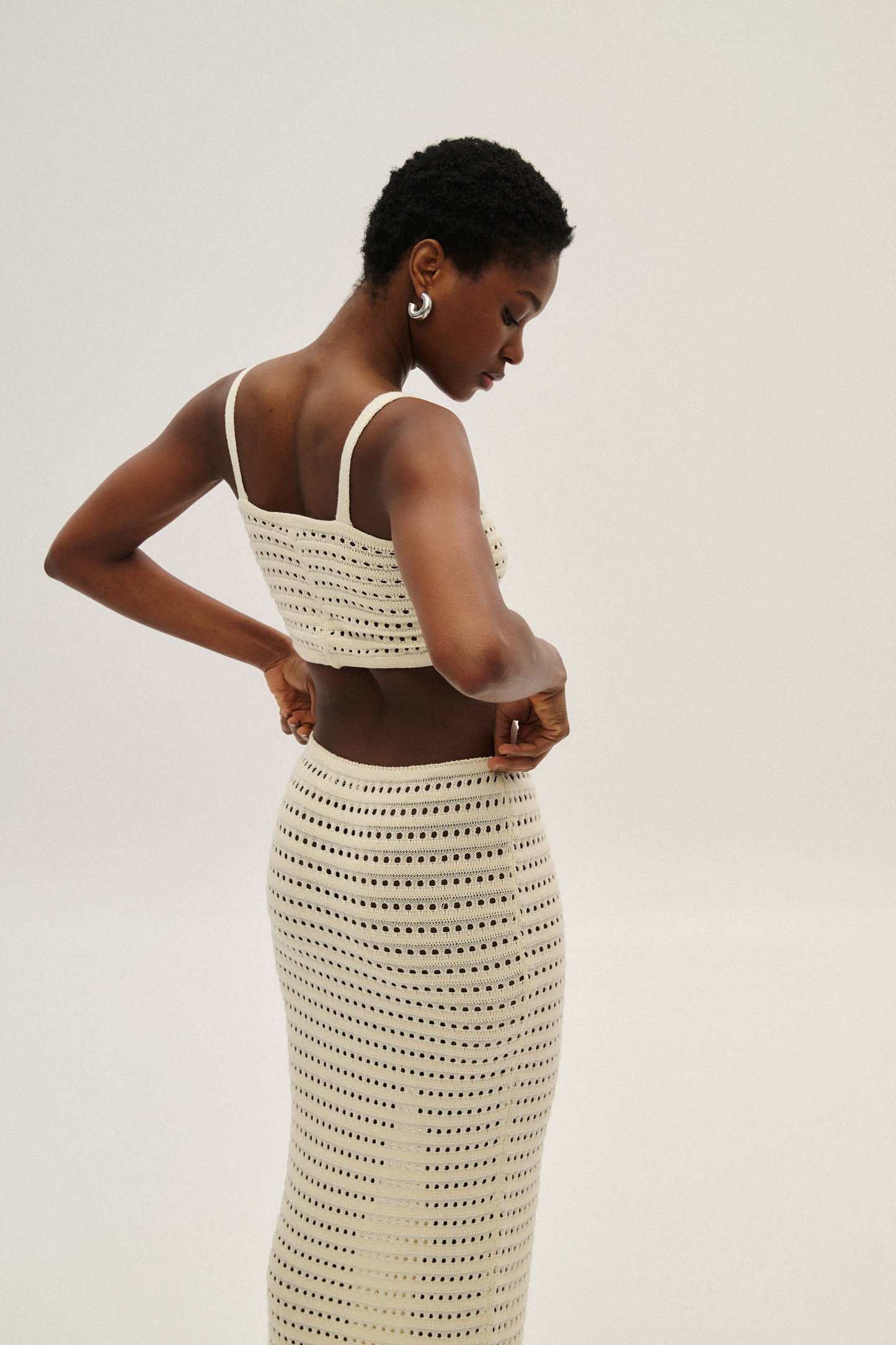 COMBOS KNIT BRA ECRU