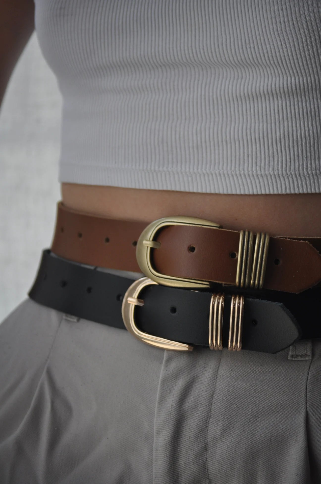 BONENDIS DIANA LEATHER BELT BLACK