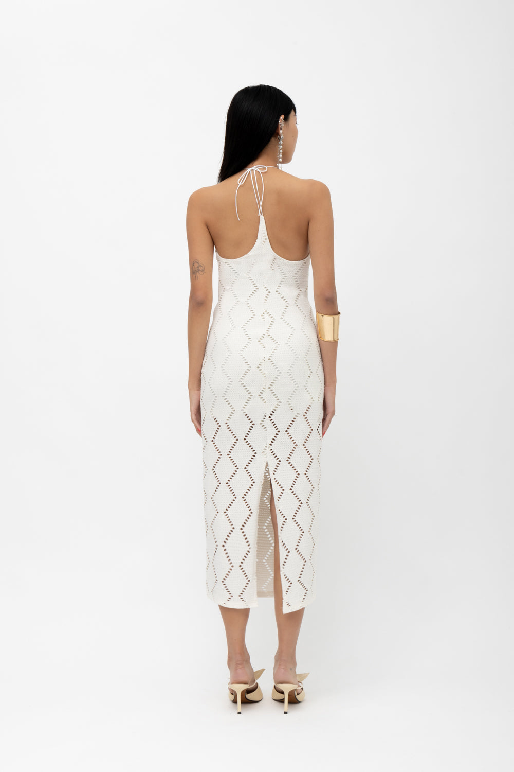 MALLORY AZURE WHITE DRESS