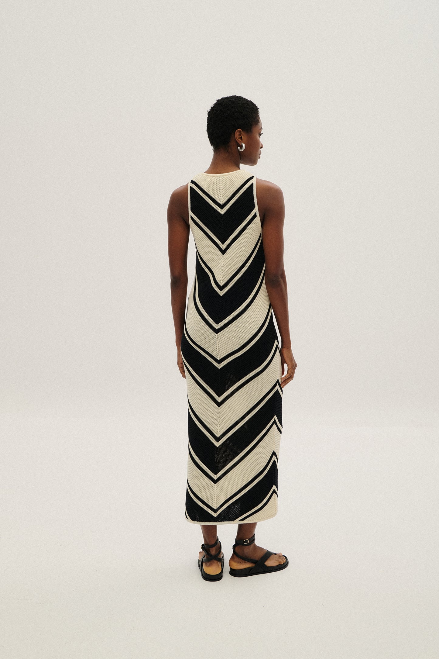 COMBOS MAXI DRESS BLACK & WHITE