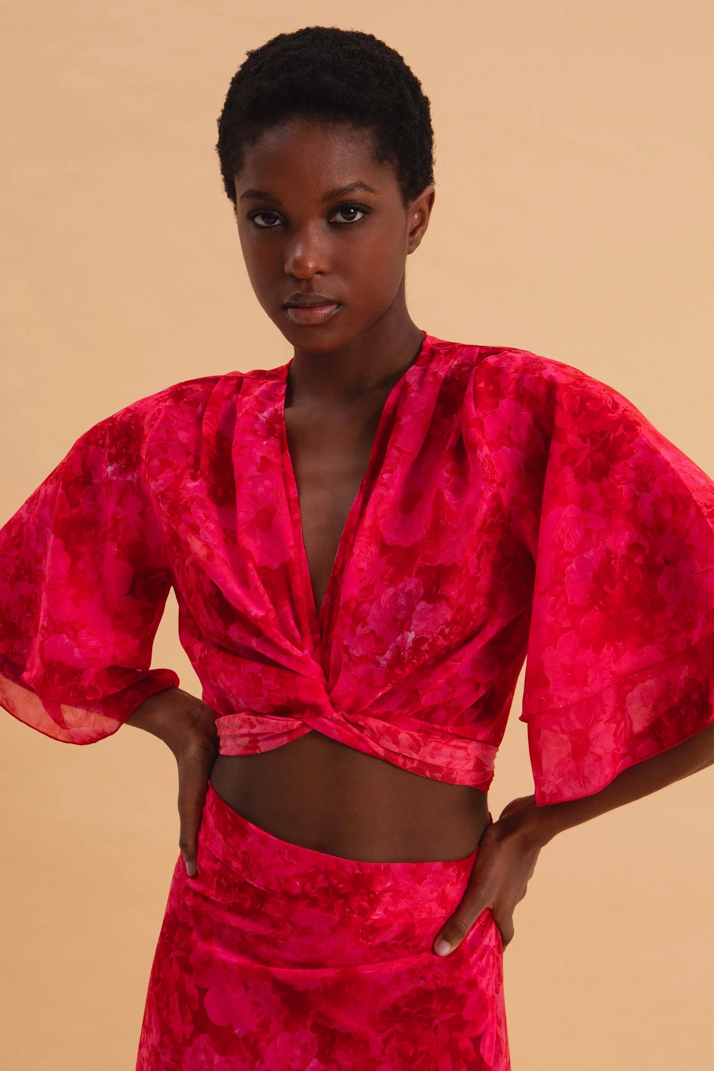 EVELEYA RUBY ROSE WRAP TOP