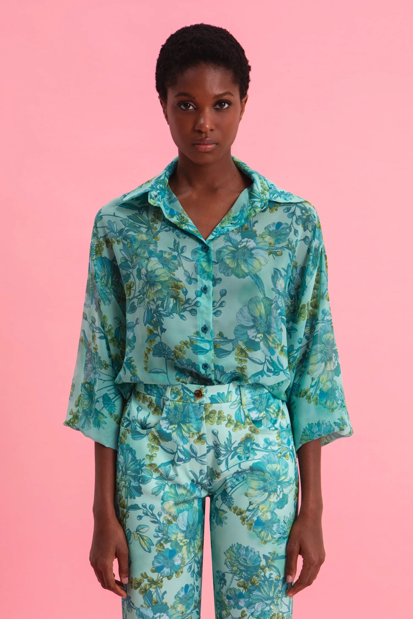 EVELEYA BOTANICAL BREEZE 100% COTTON PANTS