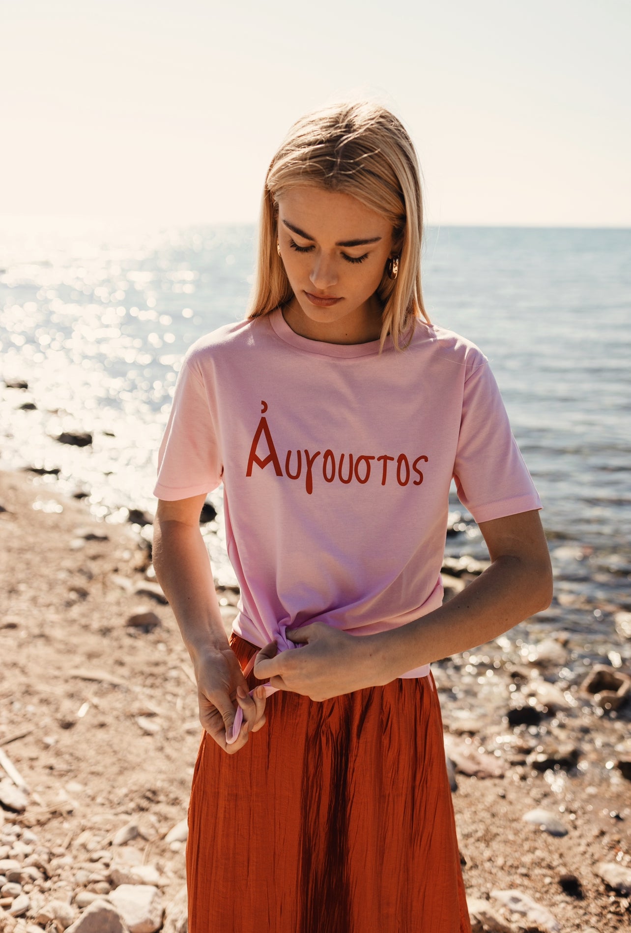 AITHERAS ITHAKI T-SHIRT PINK TEE