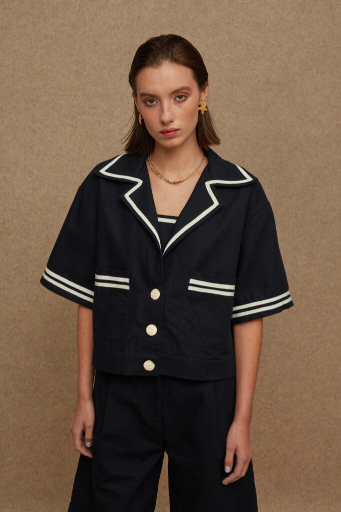 LA CHAINE PARELTHON BLAZER NAVY BLUE
