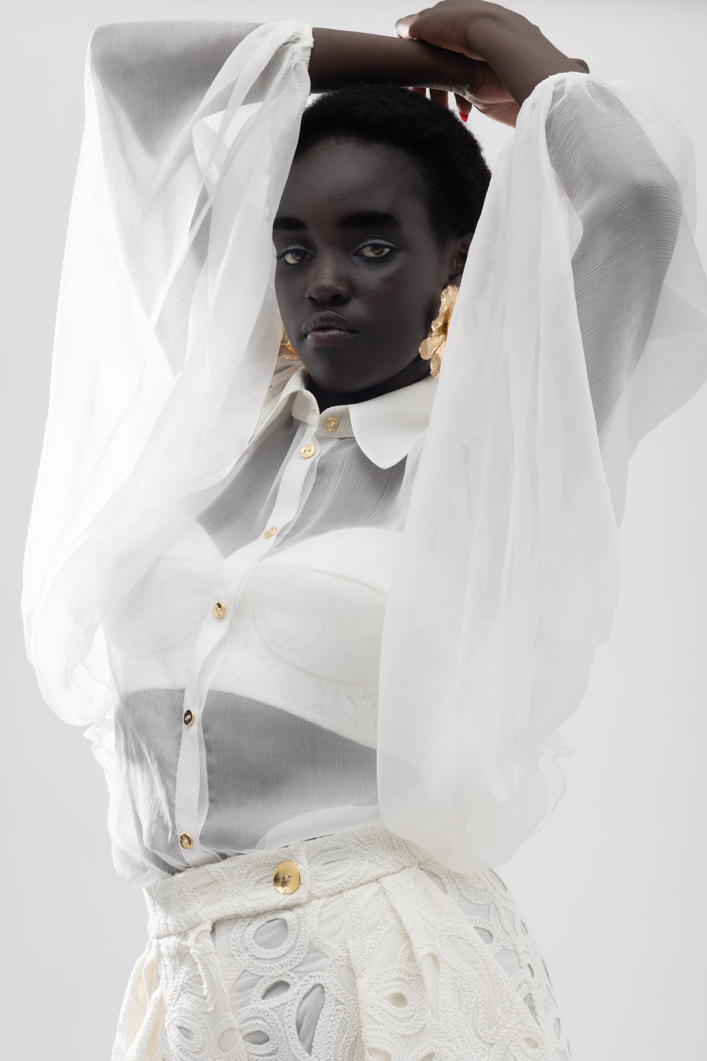 MALLORY ELECTRA SILK SHIRT WHITE