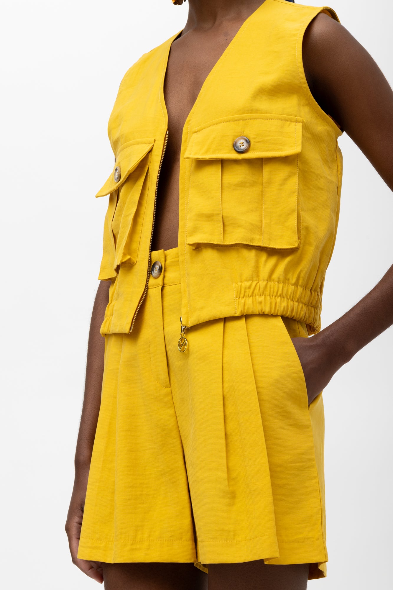 MALLORY LUANDA YELLOW SHORTS