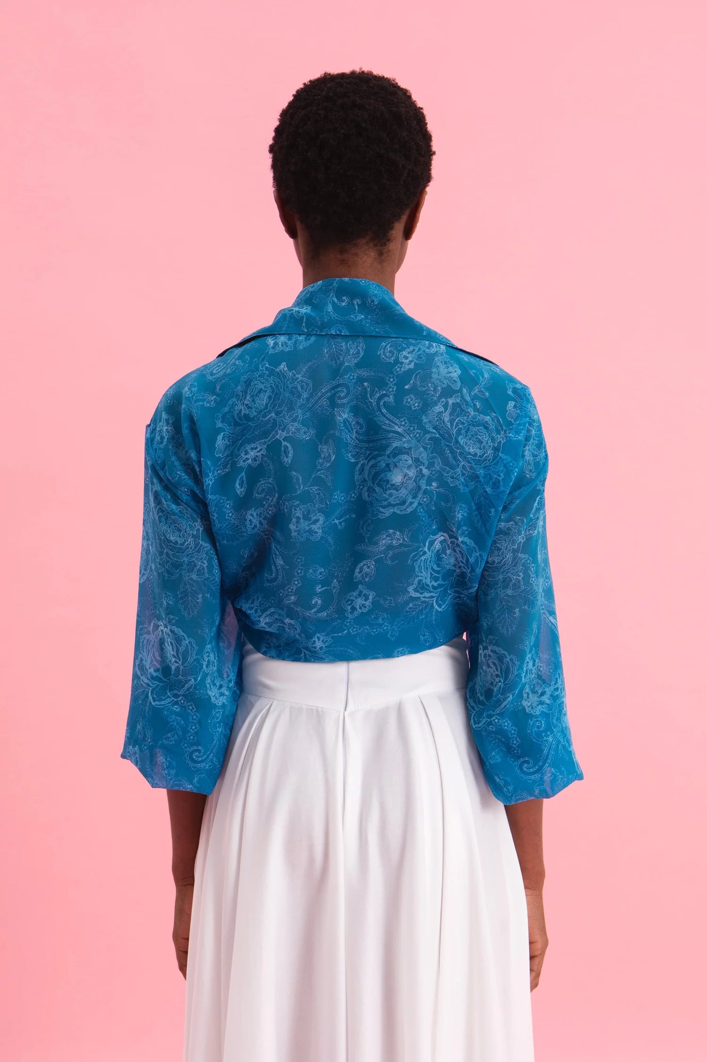 EVELEYA AQUATIC ELEGANCE OVERSIZED SHIRT