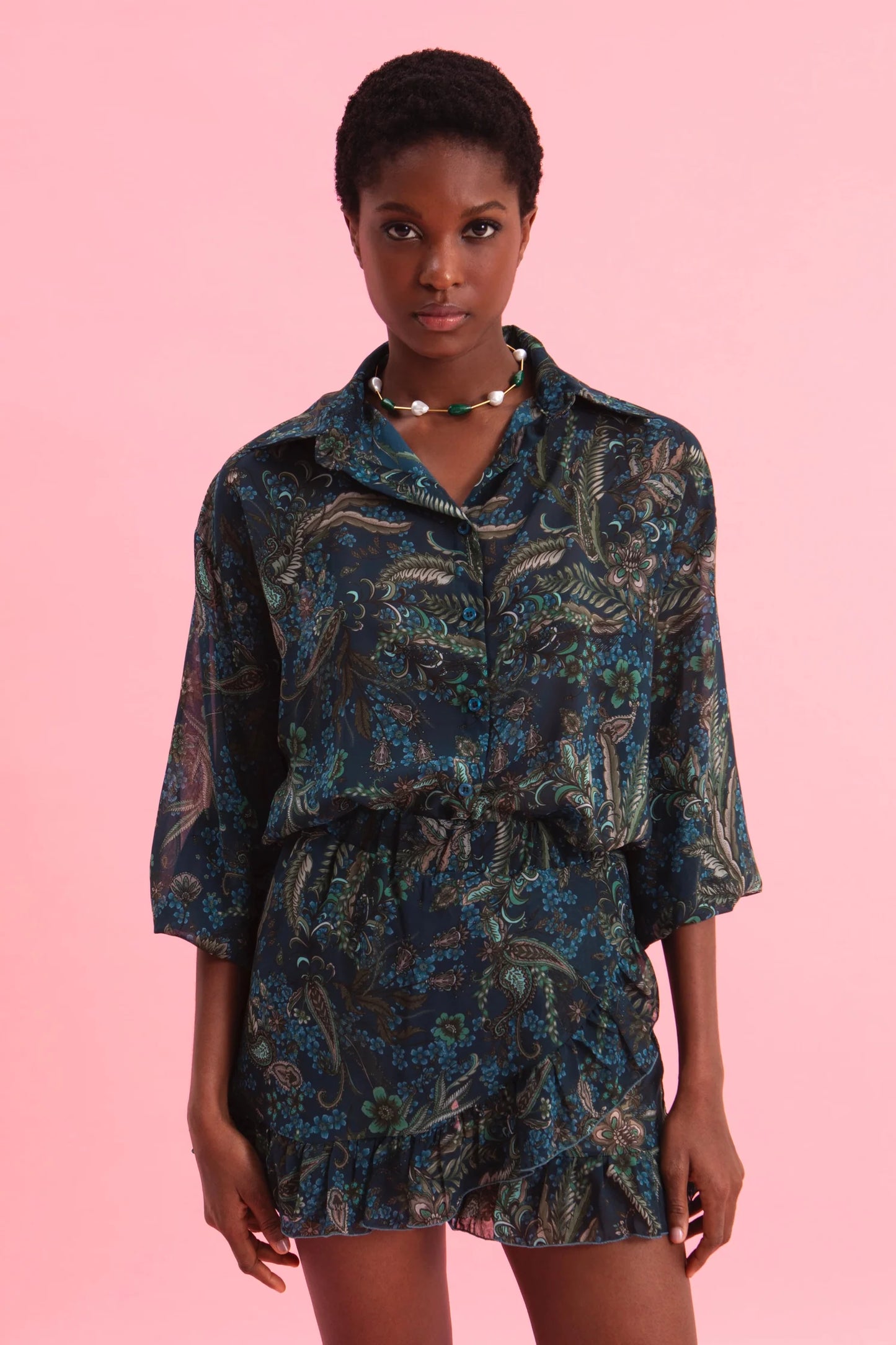 EVELEYA MYSTIC FOREST OVERSIZED SHIRT
