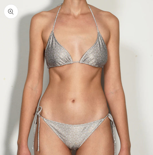 INO MEI GRECIAN COLUMN TIE SIDE TRIANGLE BIKINI