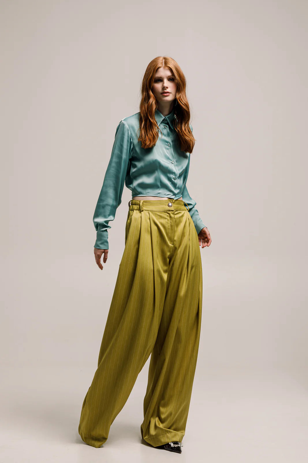 THE JERKINS UBA SHIRT AQUA GREEN