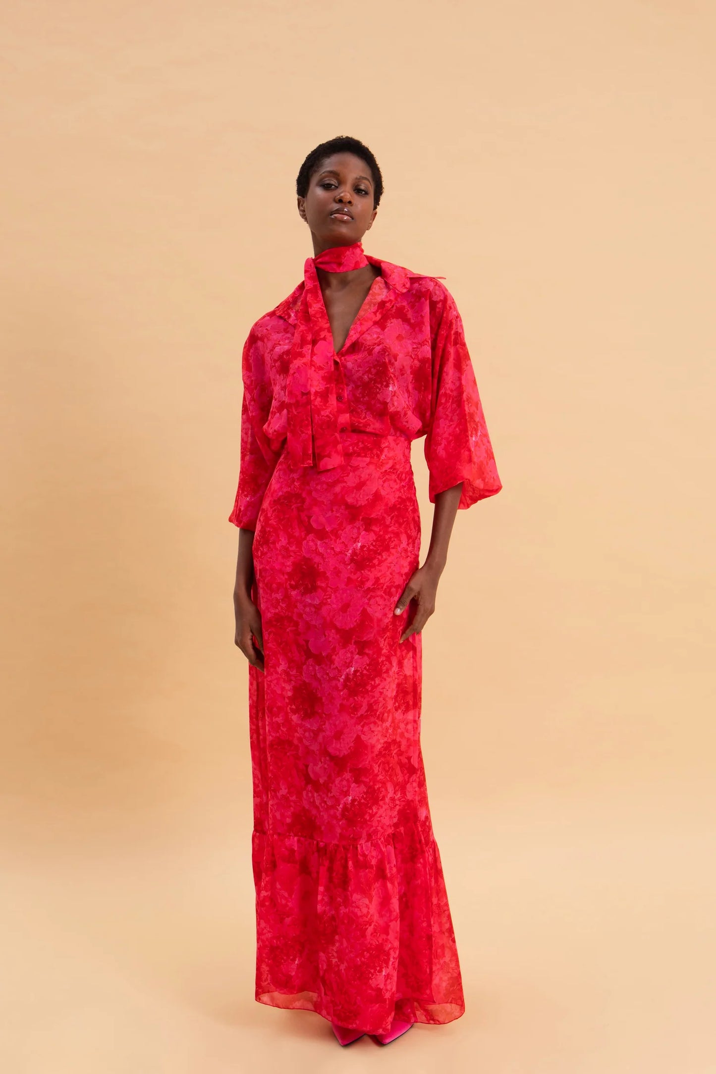 EVELEYA RUBY ROSE WRAP MAXI SKIRT