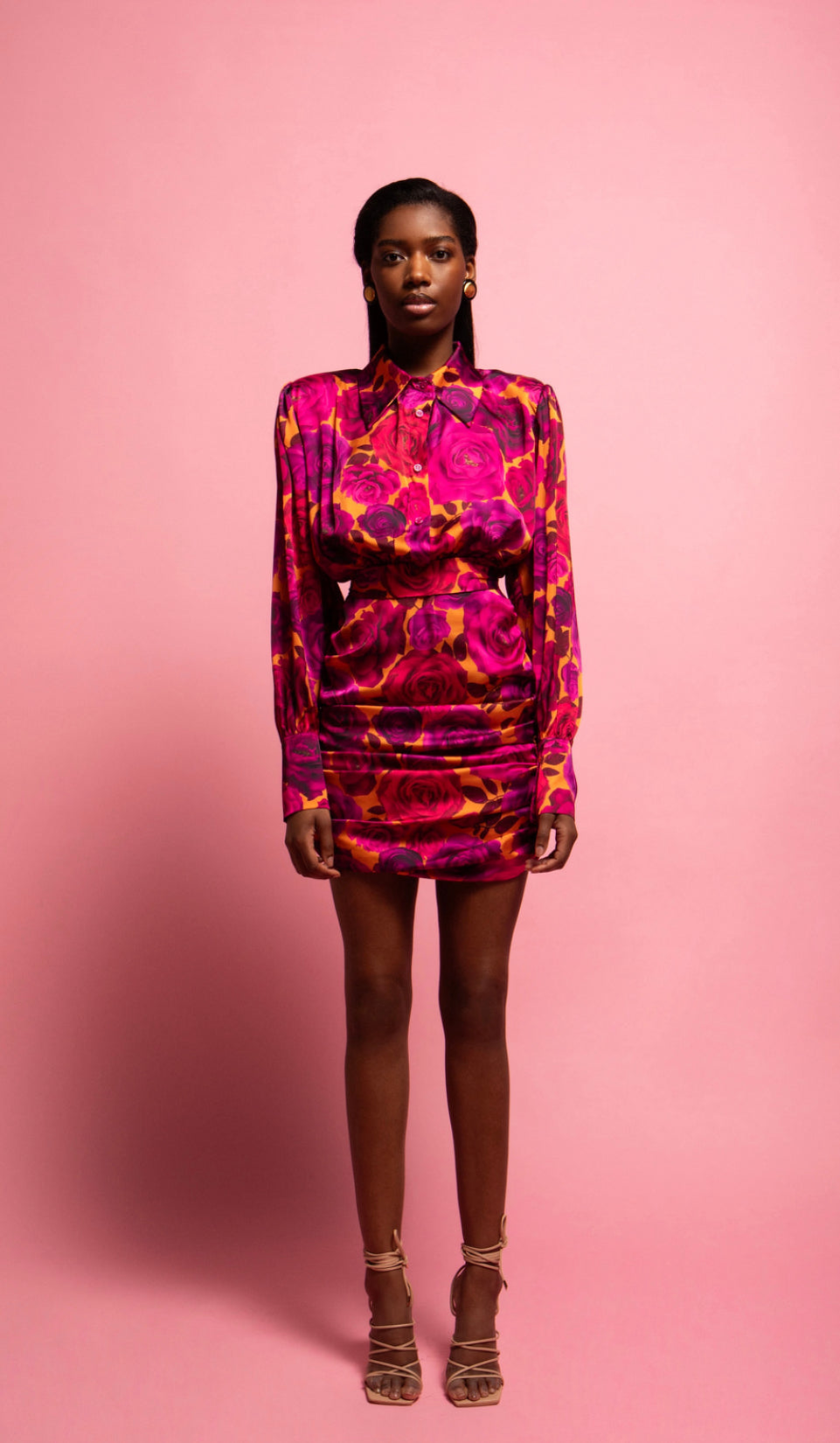 MONICA MINI SATIN DRESS EVELEYA