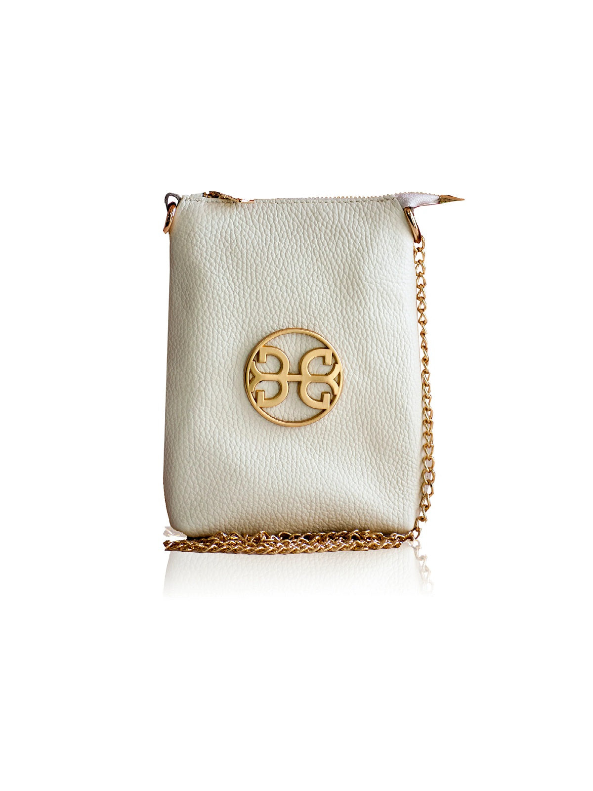 POCHETTE LEATHER BAG CREAM BONENDIS
