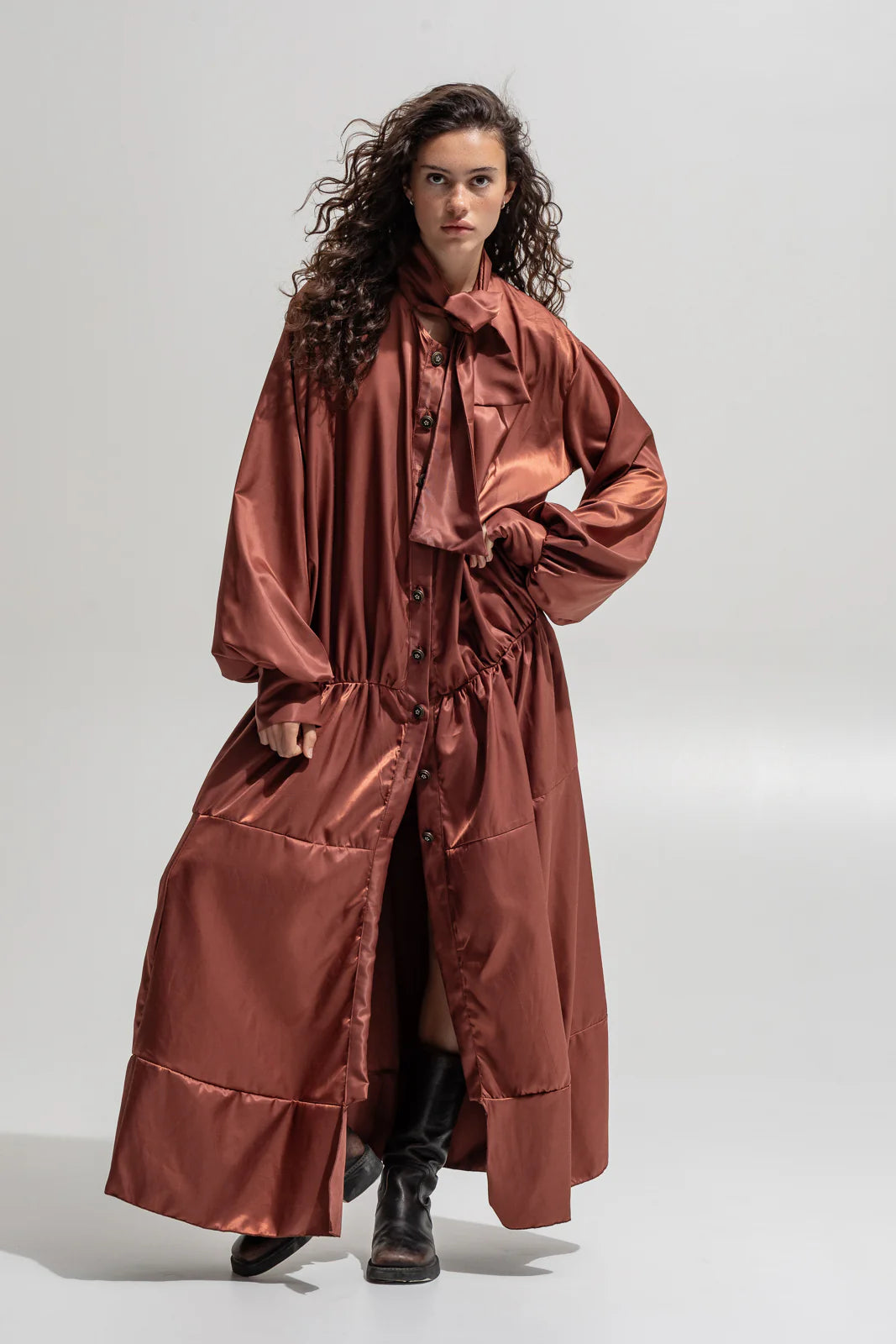 THE JERKINS MAHALA DRESS COPPER