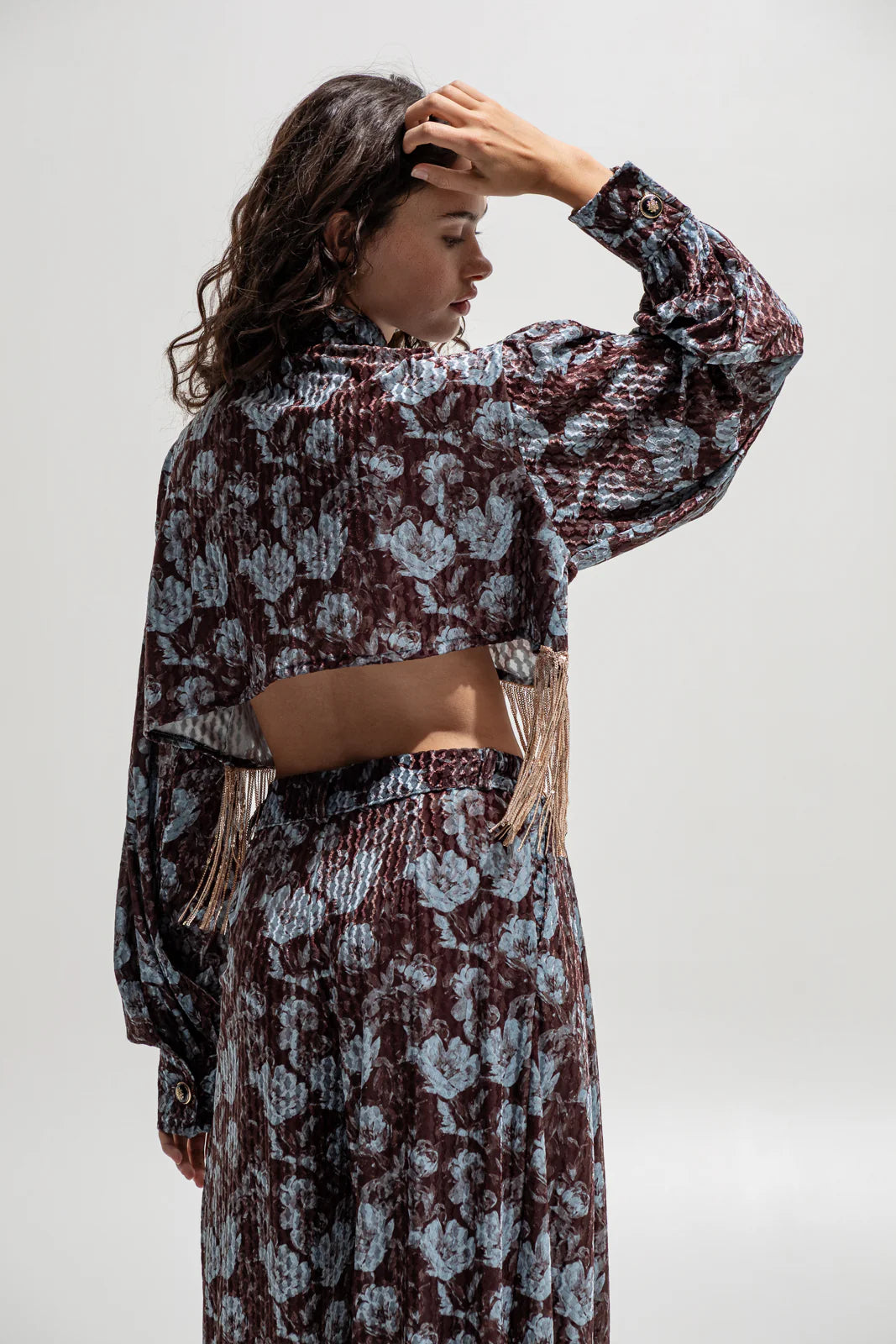 THE JERKINS TENAYA SHIRT PRONTED BROWN