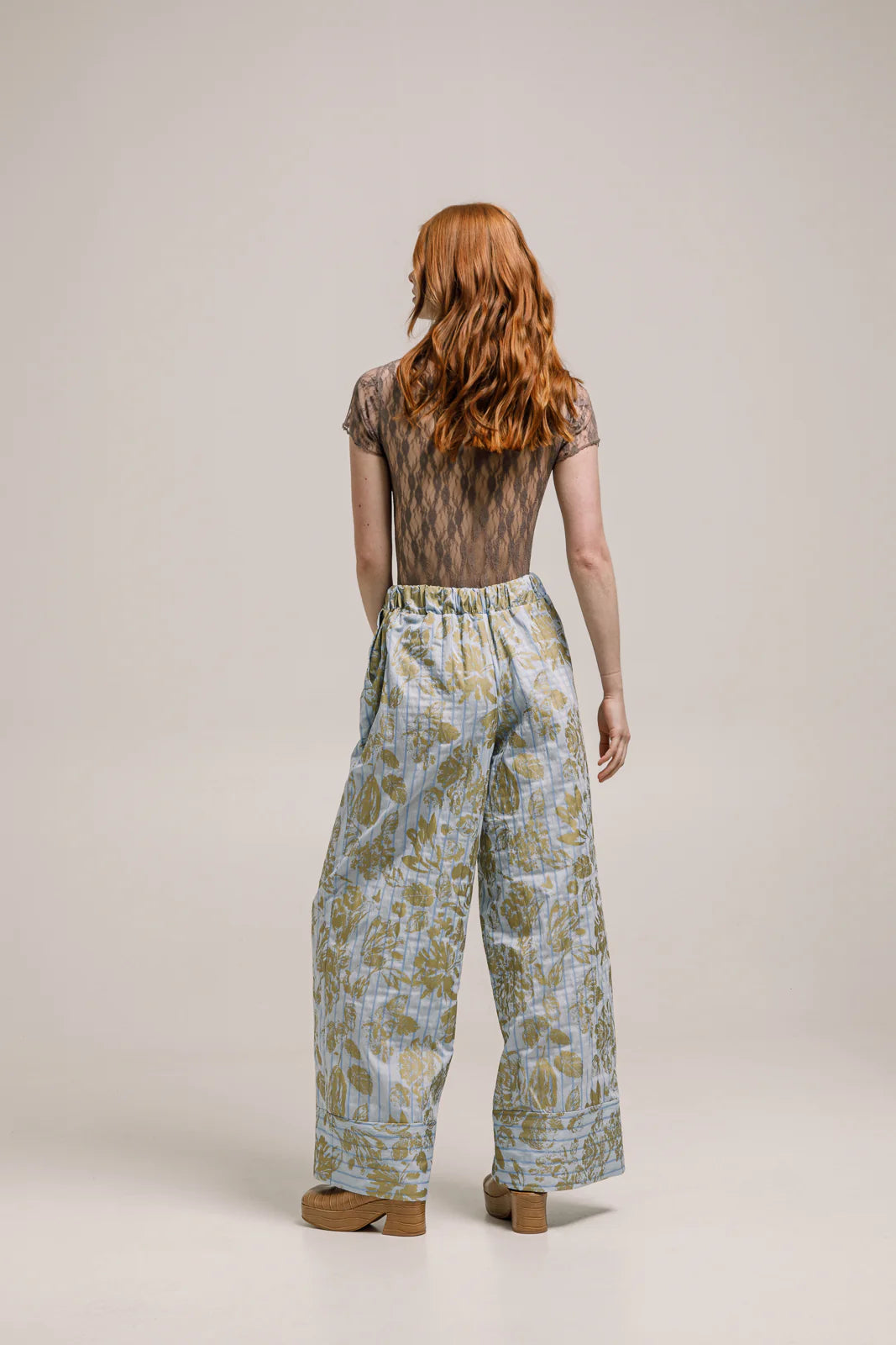 ACHACK PANTS PRINTED LIGHT BLUE