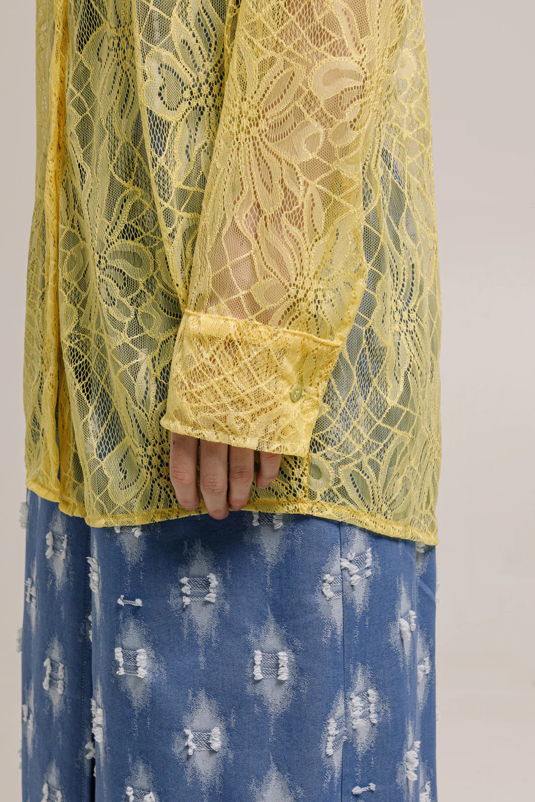 OLINA SHIRT LACE YELLOW