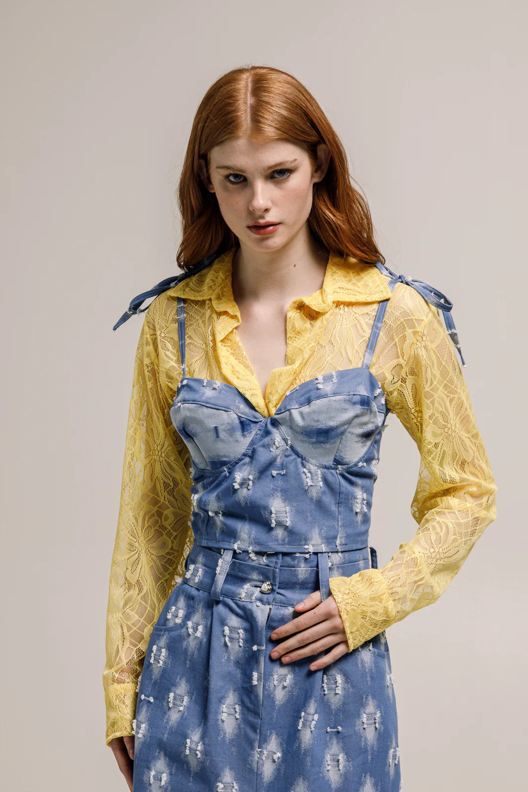 BAHIA DENIM CORSET BLUE