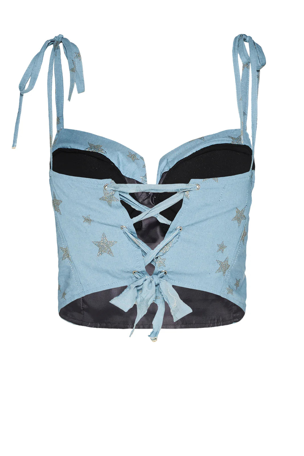 BAHIA DENIM CORSET LIGHT BLUE