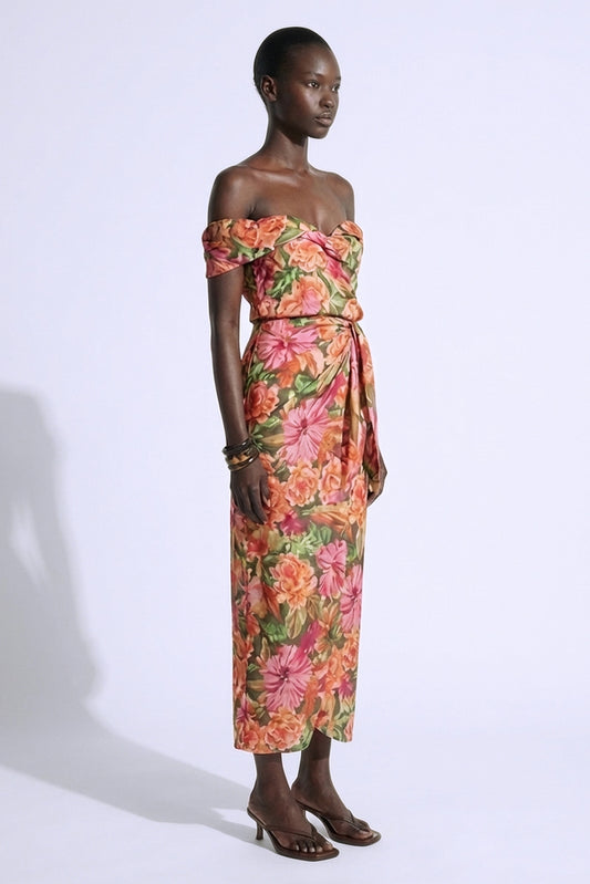 MALLORY CLUB COLADA FLORAL DRESS