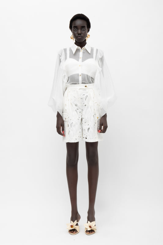 MALLORY IMARA SHORTS WHITE