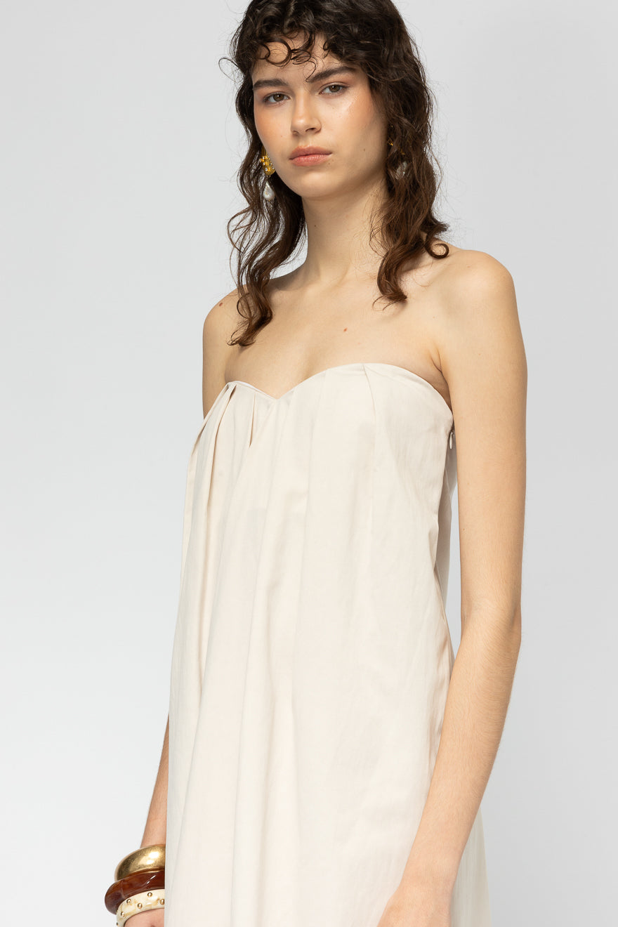MALLORY APEROL BEIGE DRESS