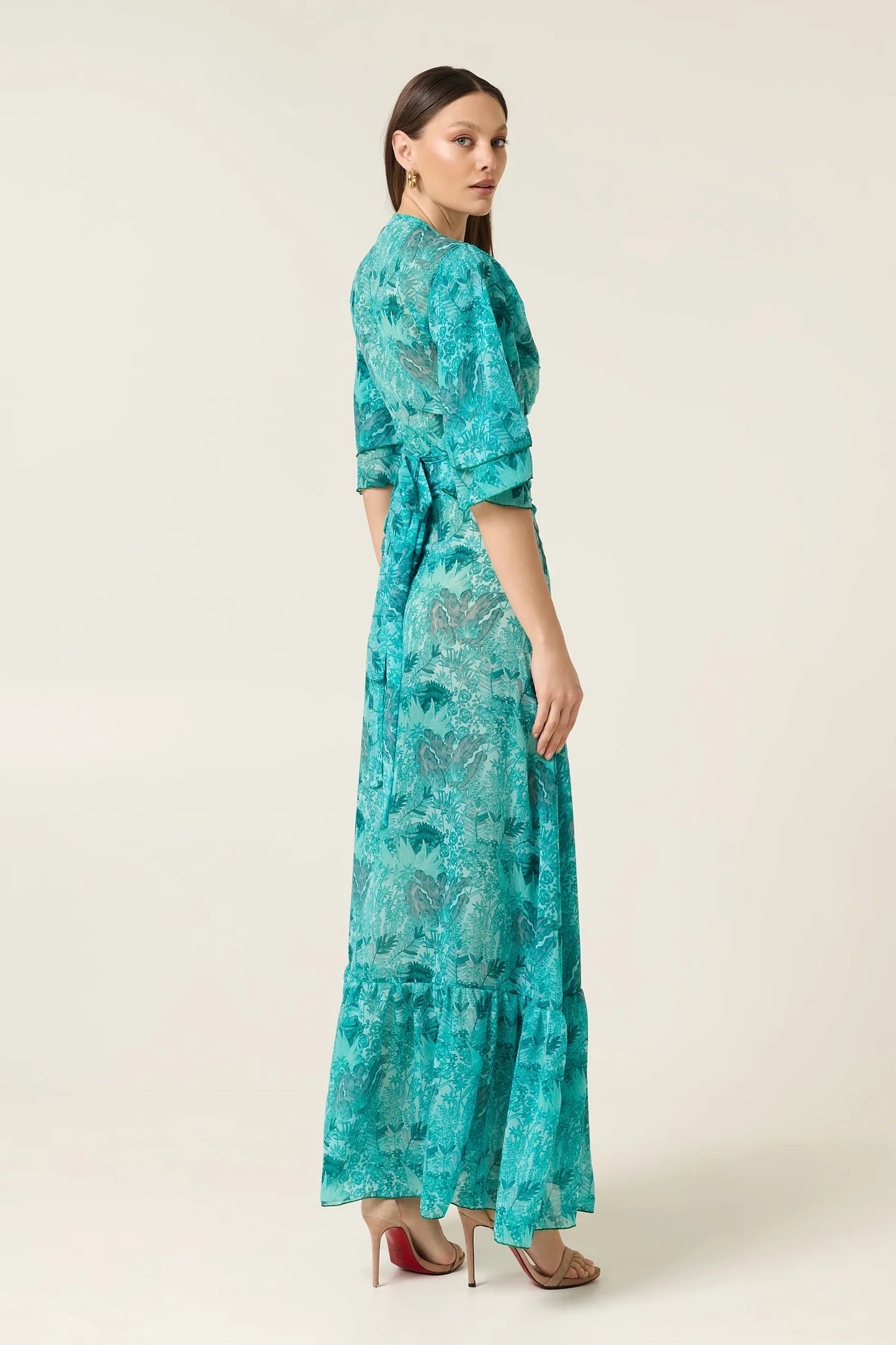 EVELEYA SERAFINA MAXI WRAP SKIRT