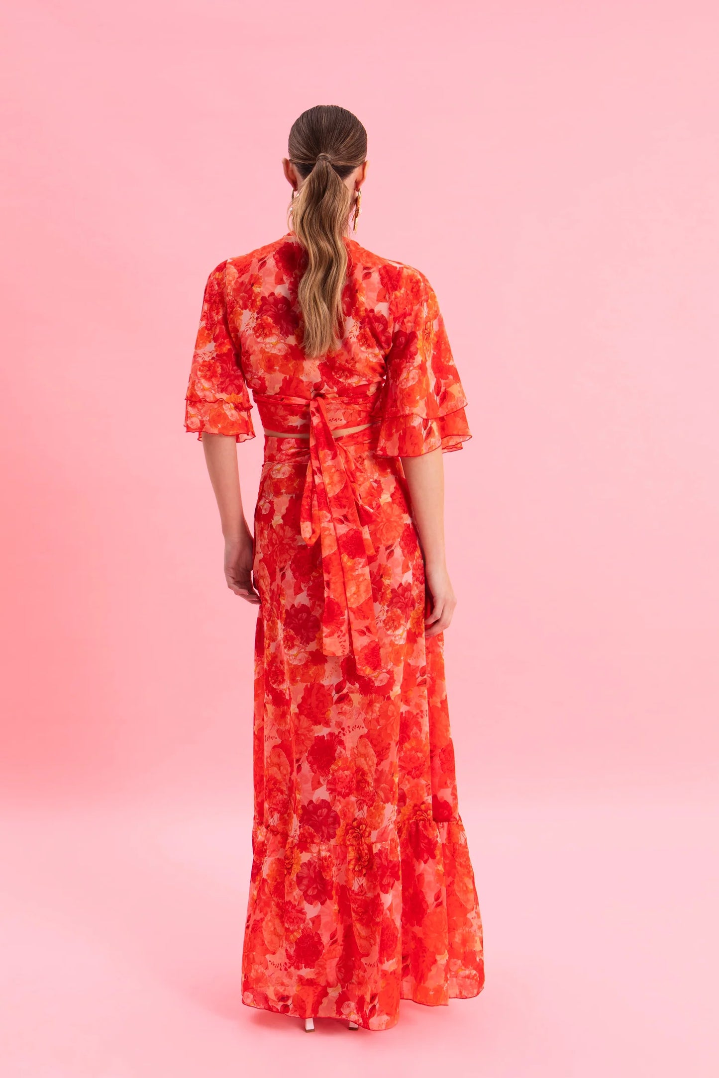 EVELEYA SUNSET DREAM MAXI WRAP SHIRT