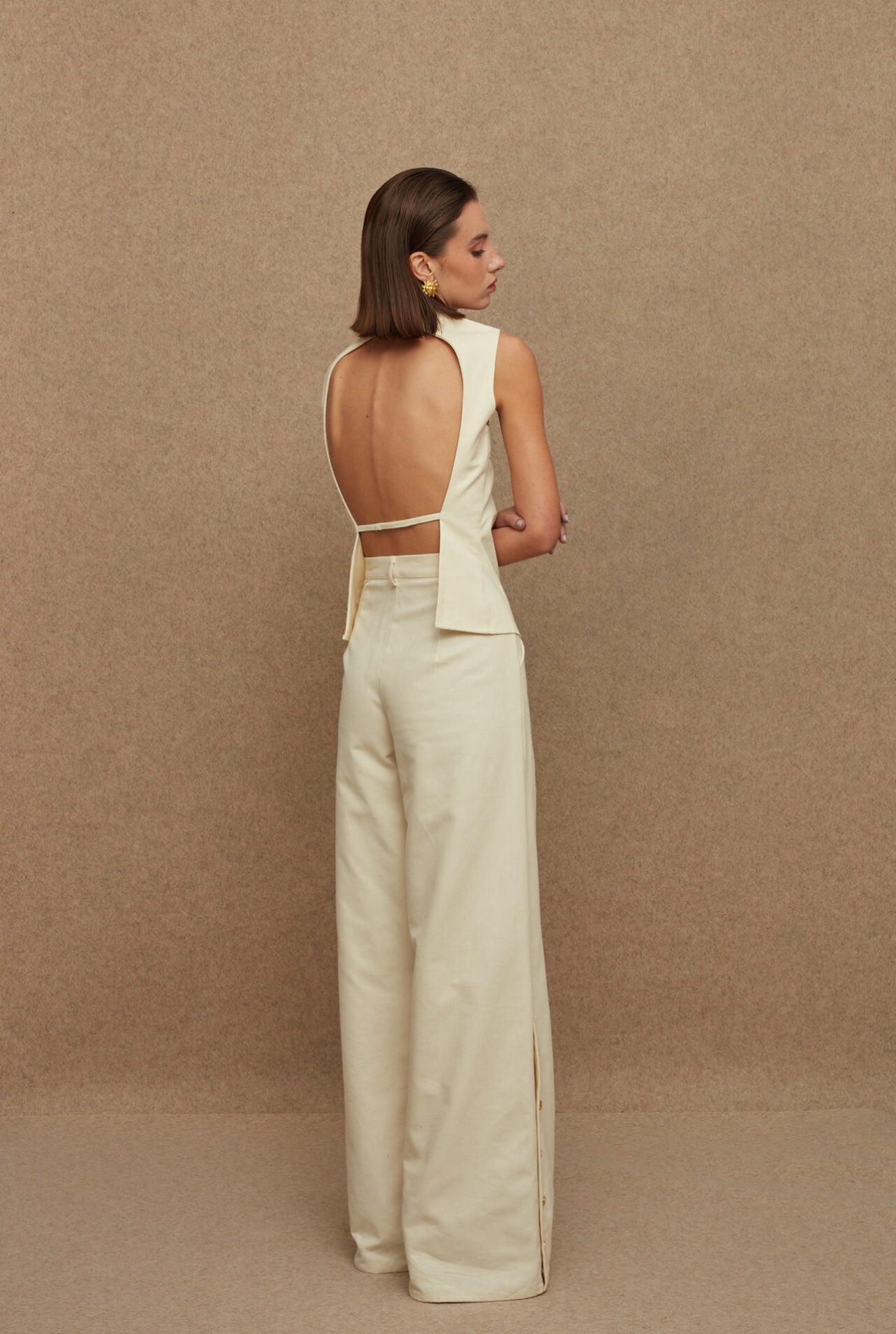 LA CHAINE FLEVA PANT ECRU