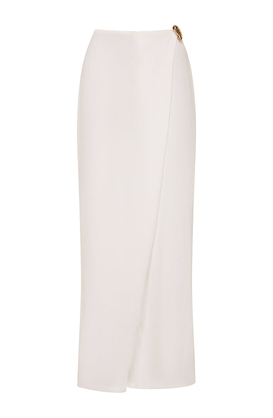 LA CHAINE THE PEARL PANTS WHITE