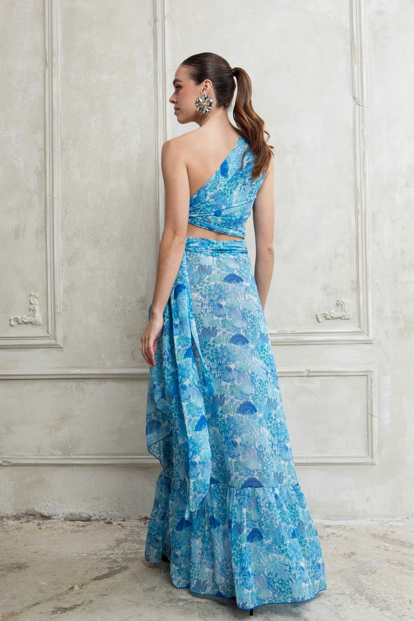 EVELEYA LAGUNA MAXI POLYMORPHIC WRAP SKIRT