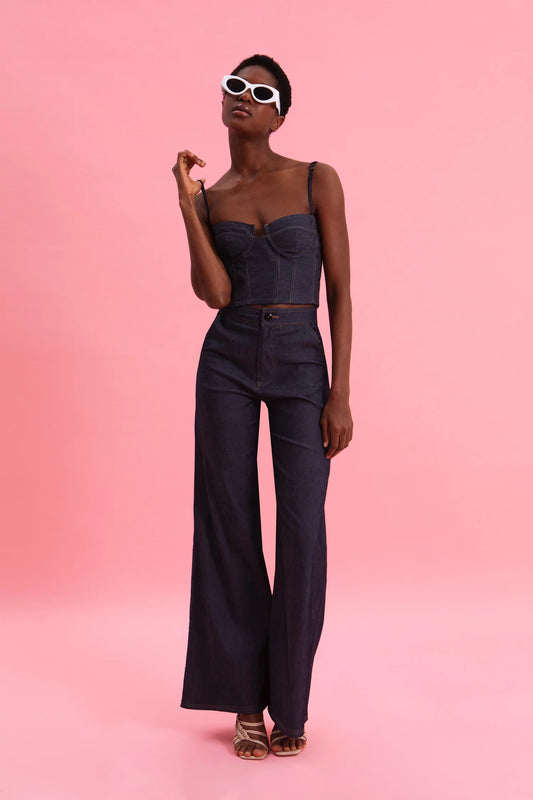 EVELEYA NIGHTFALL DENIM PANTA