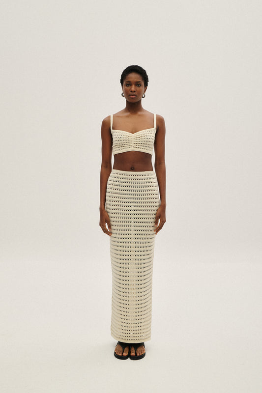 COMBOS MAXI SKIRT ECRU