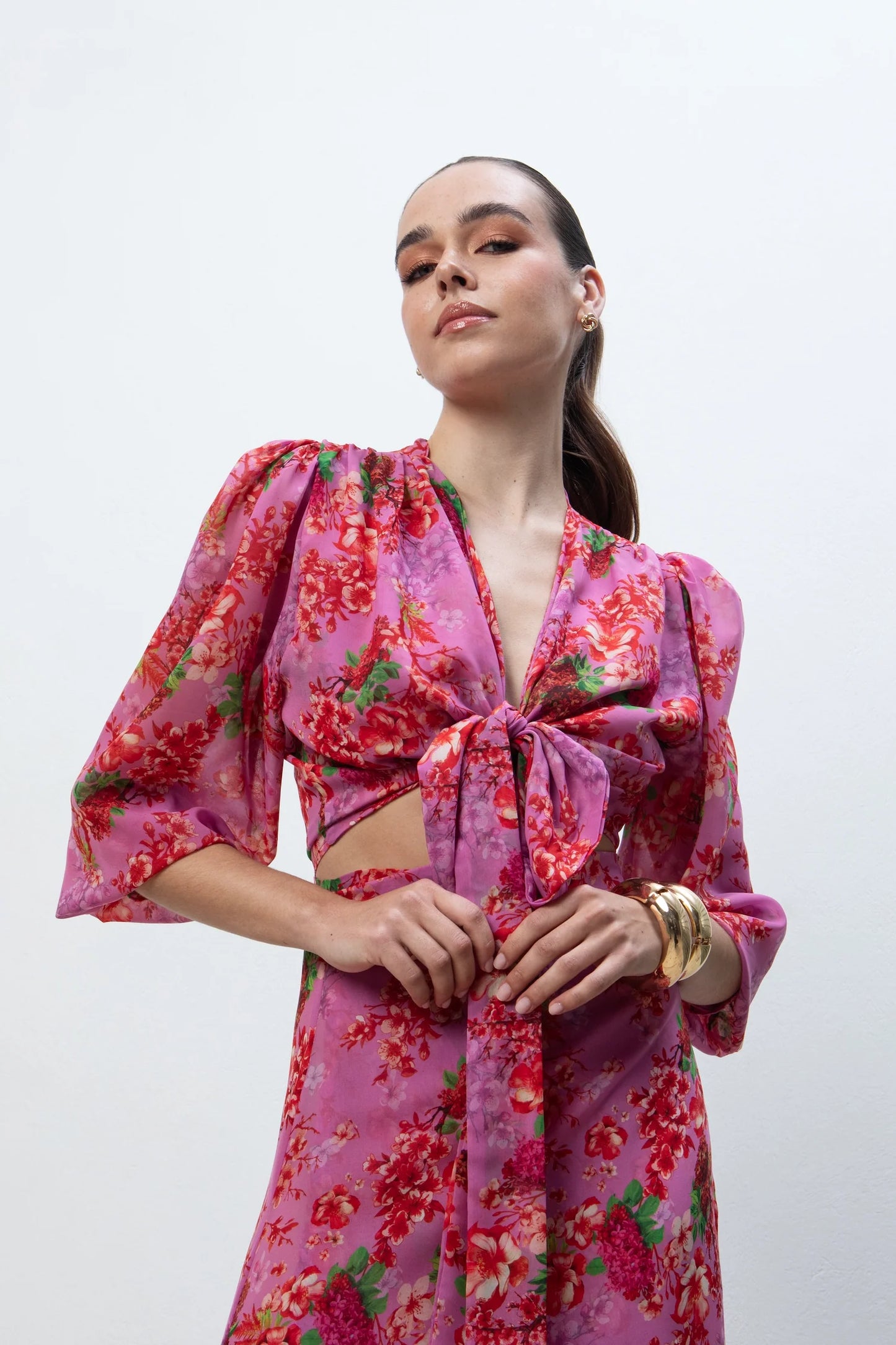 EVELEYA CAMELIA WRAP TOP