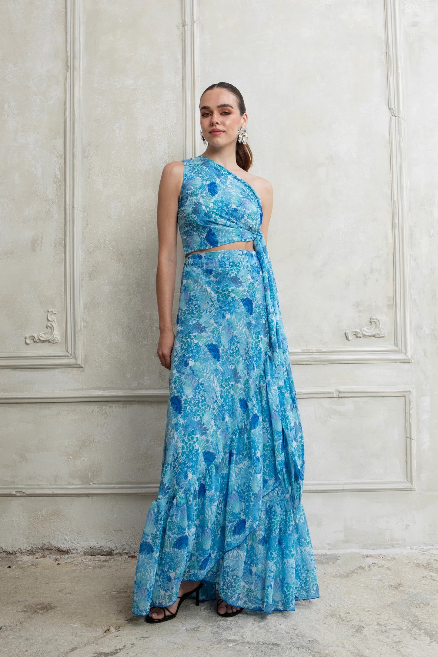 EVELEYA LAGUNA MAXI POLYMORPHIC WRAP SKIRT