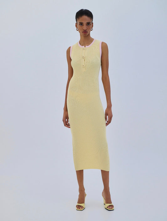 COMBOS DRESS MAXI STARFISH BUTTONS