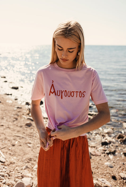 AITHERAS ITHAKI T-SHIRT PINK TEE