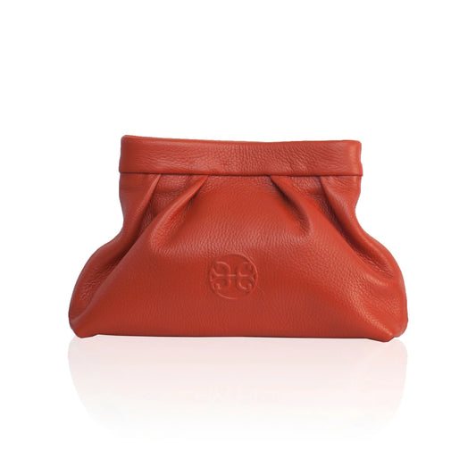 BONENDIS KISS LEATHER POUCHE ORANGE